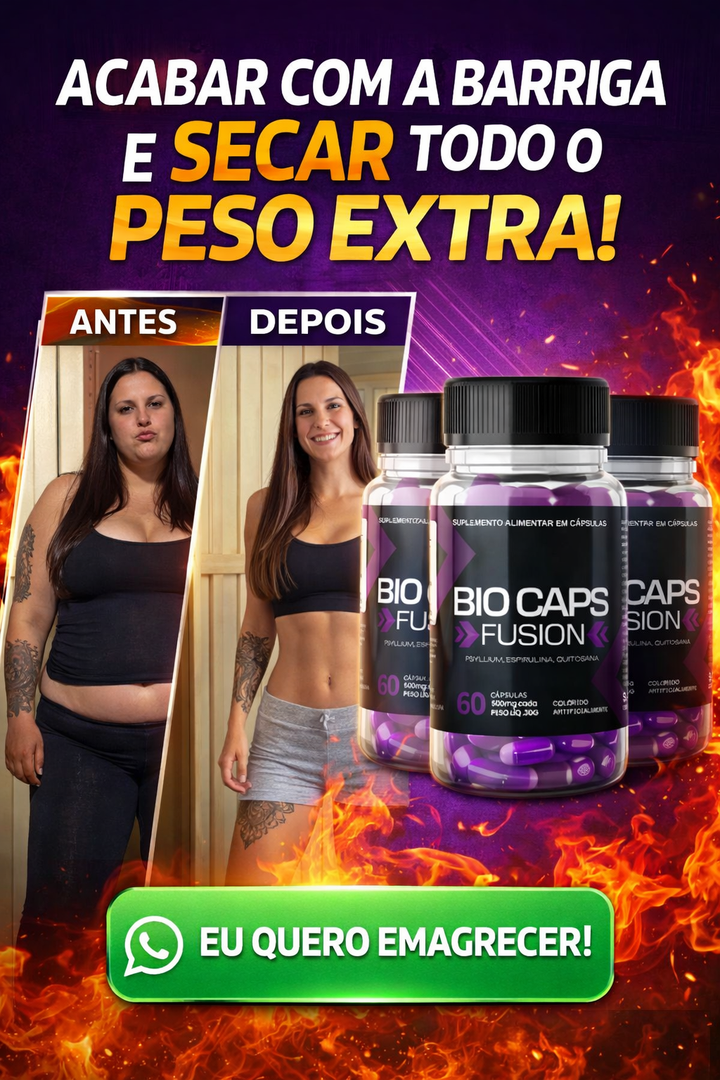 Resultados reais Bio Caps